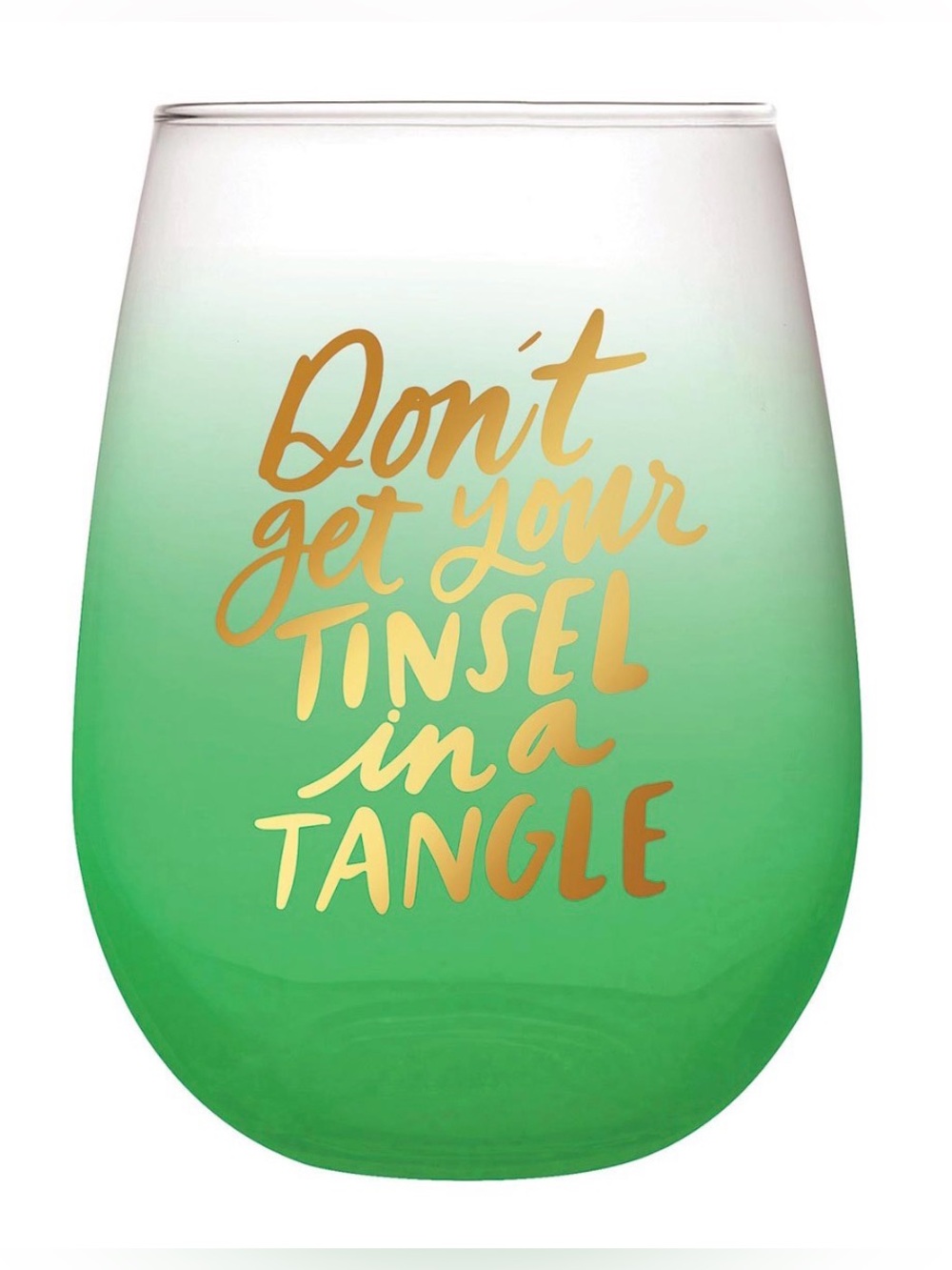 Thimblepress x Slant Stemless Wine Glass - Tinsel Tangle